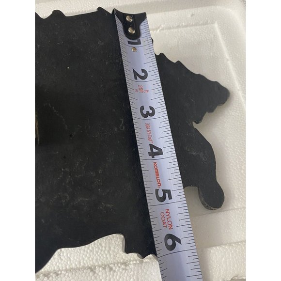 Let it Snow Snowman 6+" Christmas Stocking Holder Heavy Cast Iron - Picture 4 of 5